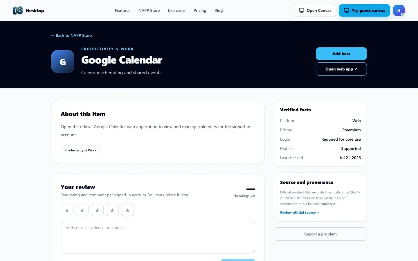 Real NESKTOP Connector Widgets catalogue